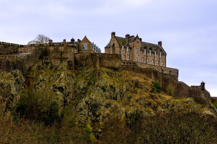 Edinburgh Castle on its rocky hilltop